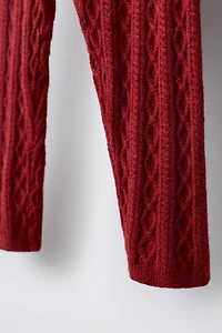 LEGGING EN MAILLE À TORSADES