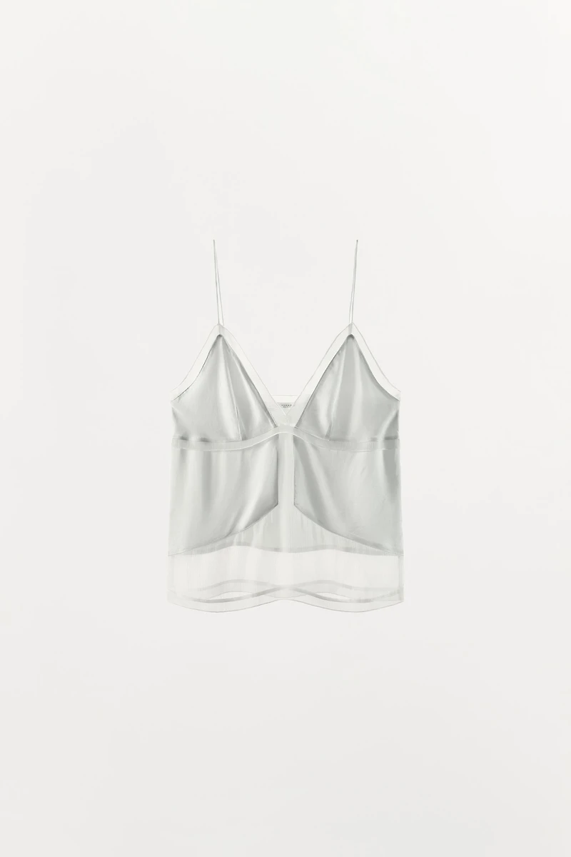 COMBINED SATIN TOP