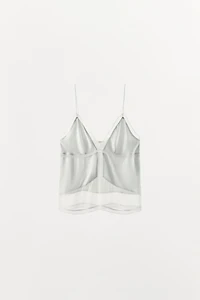 COMBINED SATIN TOP