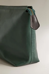 LEATHER TRAVEL MAKEUP BAG