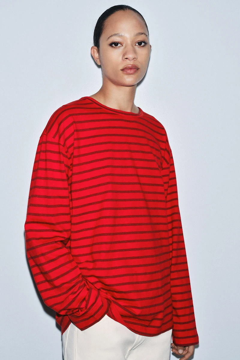 LONG SLEEVE STRIPED T-SHIRT