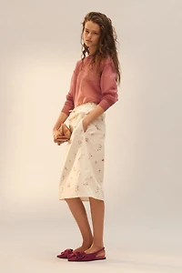 LIMITED EDITION PRINTED MIDI SKIRT