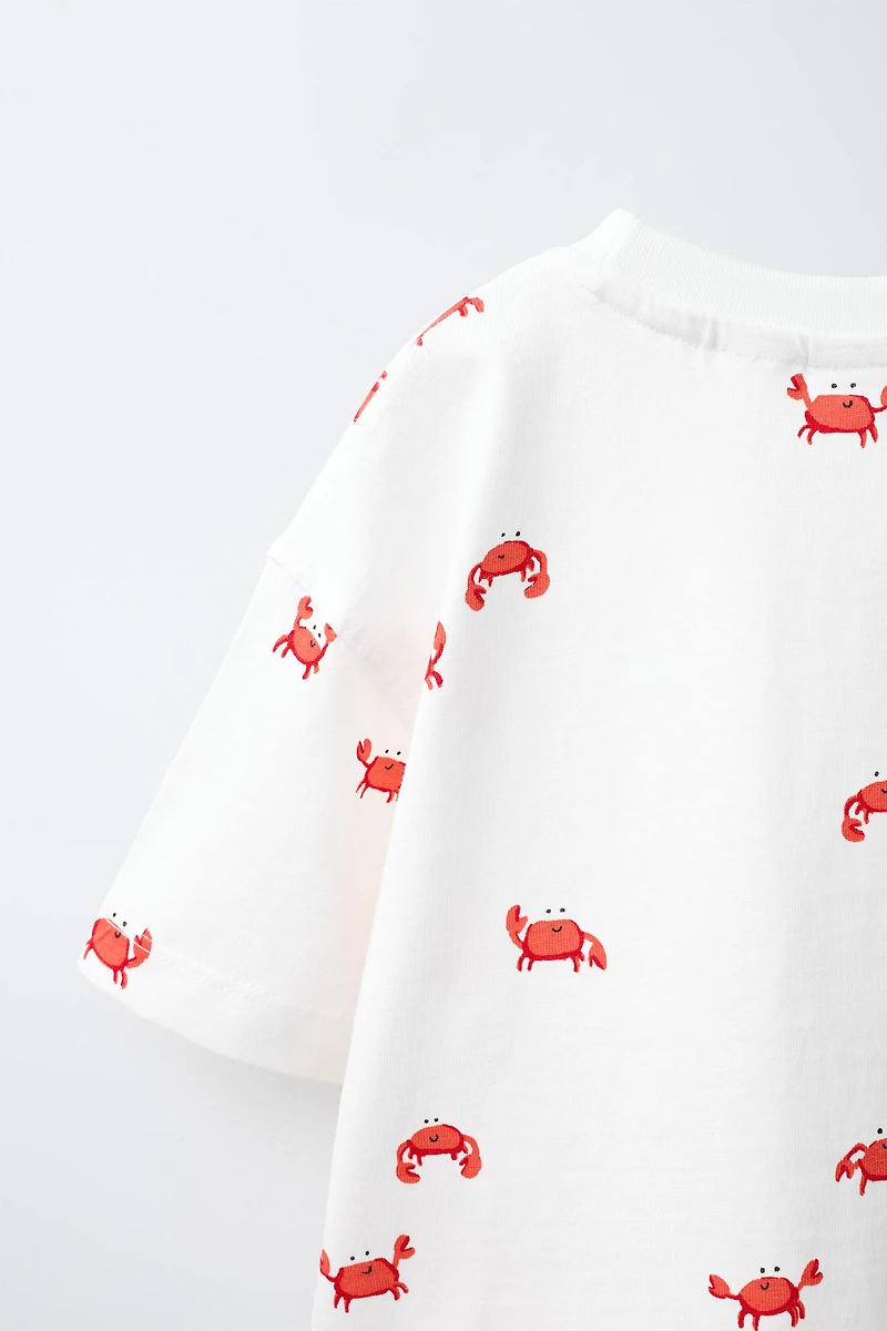 T-SHIRT IMPRIMÉ CRABES