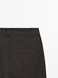 Pantalon slim en lin