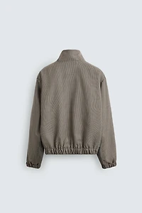 BLOUSON COUPE DÉCONTRACTÉE PIED-DE-POULE