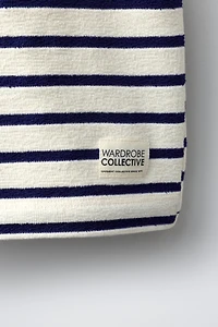 ENSEMBLE T-SHIRT ET BERMUDA À RAYURES TEXTURÉES