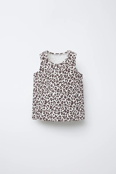 T-SHIRT CÔTELÉ IMPRIMÉ