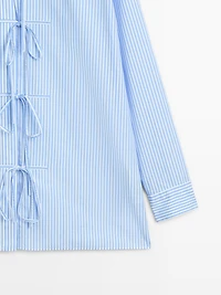 Chemise à rayures 100 % coton