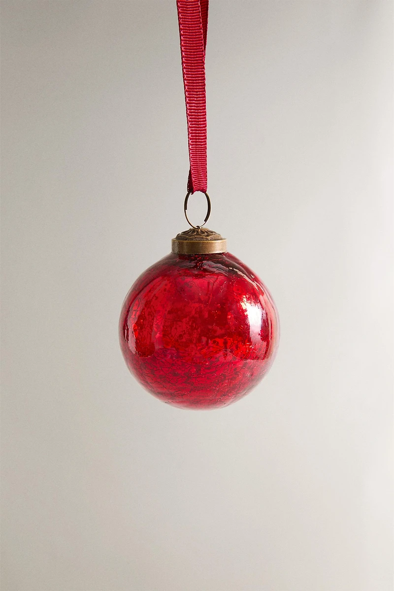BOULE DE NOËL ROUGE