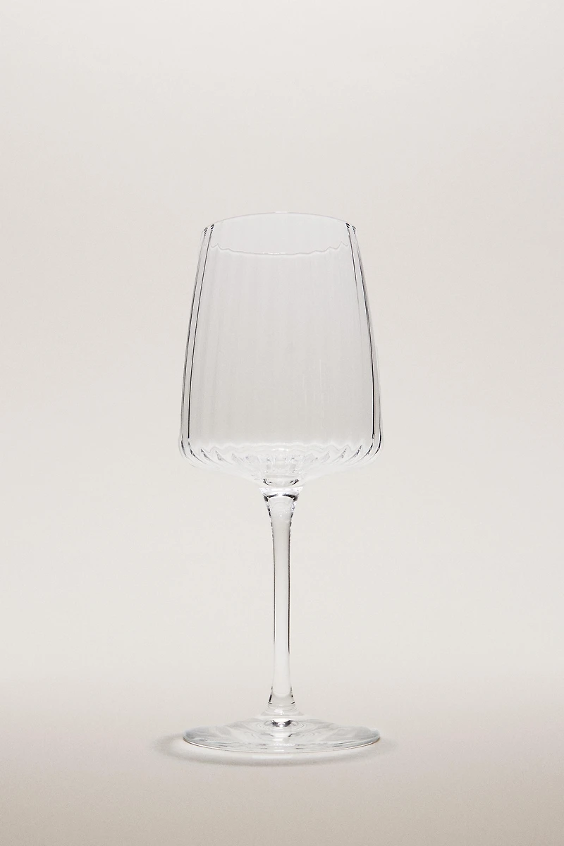 VERRE À VIN RECYCLABLE LIGNES