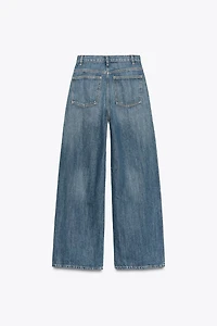 JEAN TRF WIDE LEG TAILLE HAUTE CROISÉE
