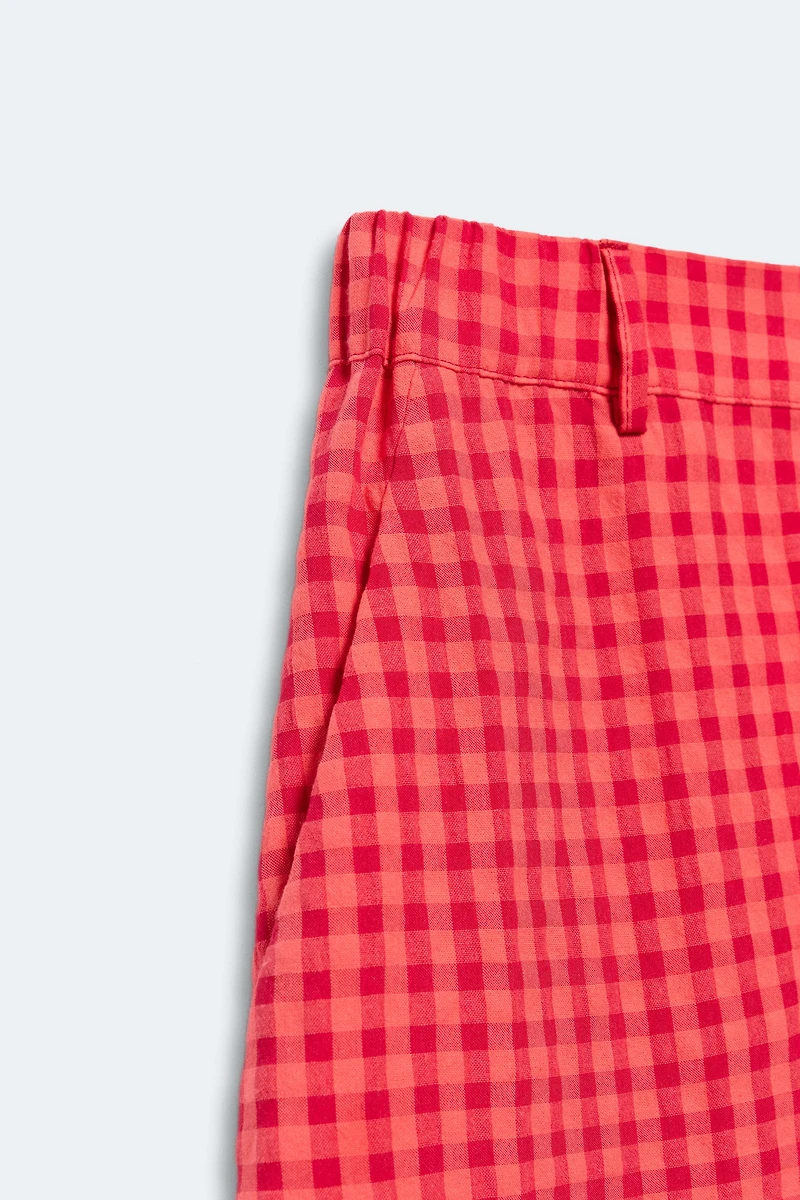 LIMITED EDITION GINGHAM CARROT FIT PANTS