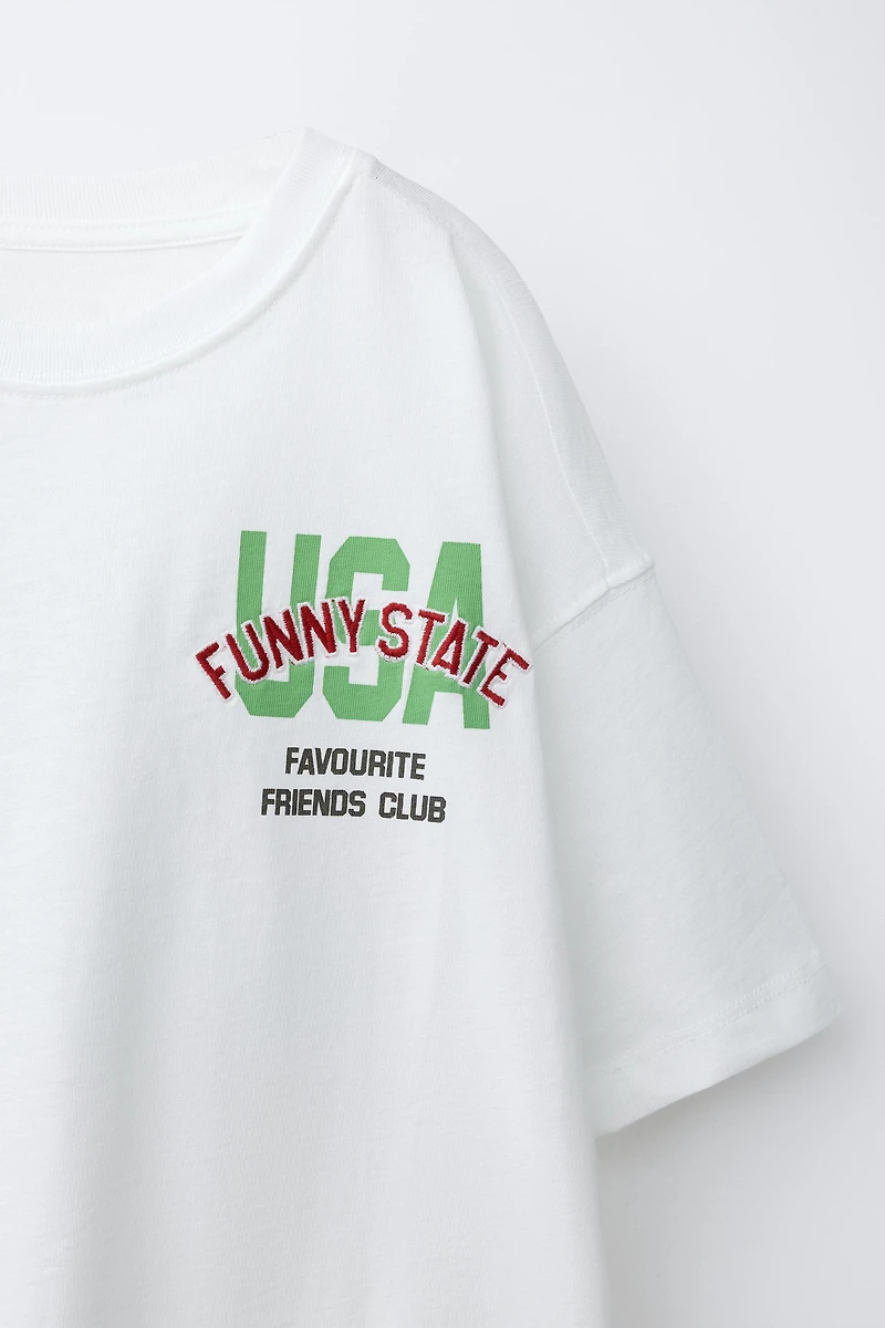 TEXT PRINT T-SHIRT