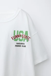 TEXT PRINT T-SHIRT