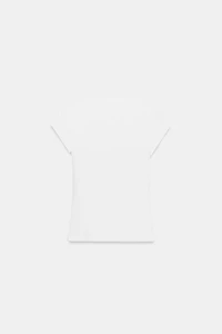 T-SHIRT CÔTELÉ BOUTONNÉ