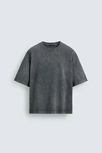 T-SHIRT RELAXED FIT FLAMÉ DÉLAVÉ
