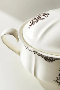 FLORAL EARTHENWARE TUREEN