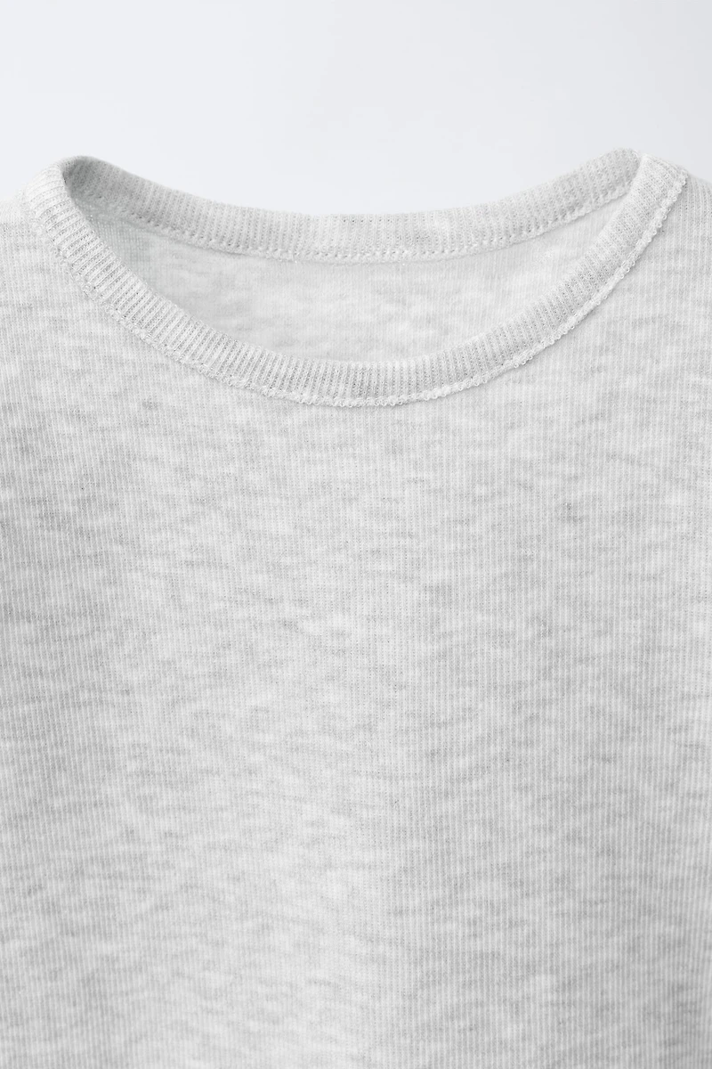 RIBBED T-SHIRT