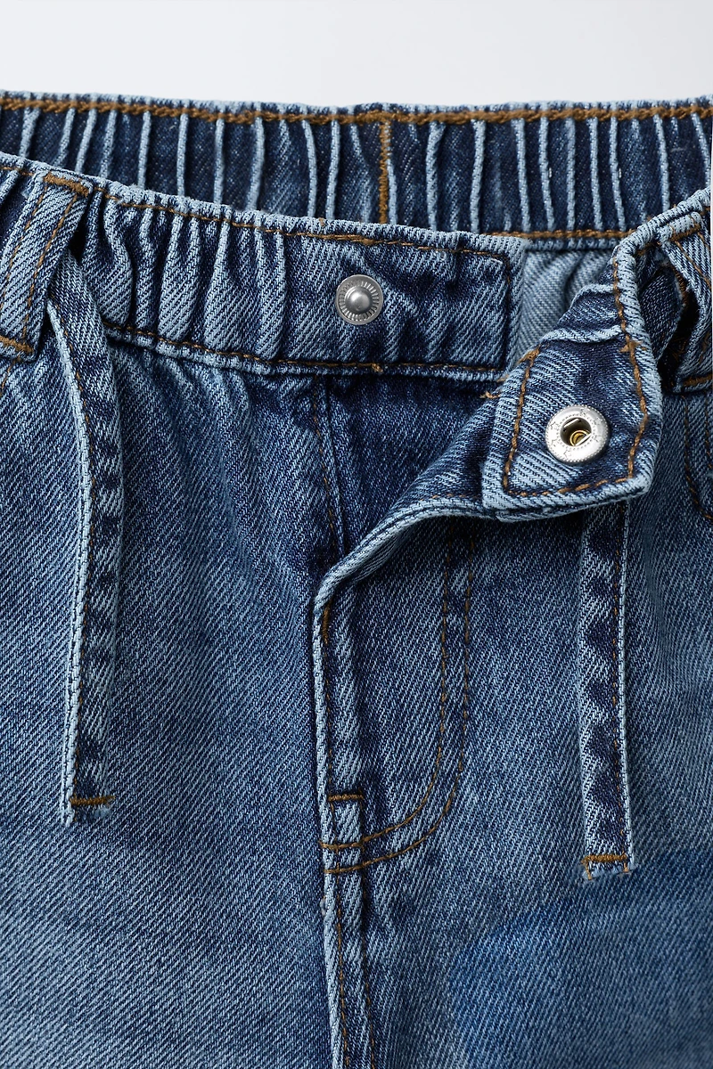 JEAN WIDE LEG LACET
