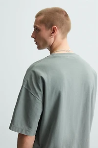 WASHED LIGHT WEIGHT BOXY FIT T-SHIRT