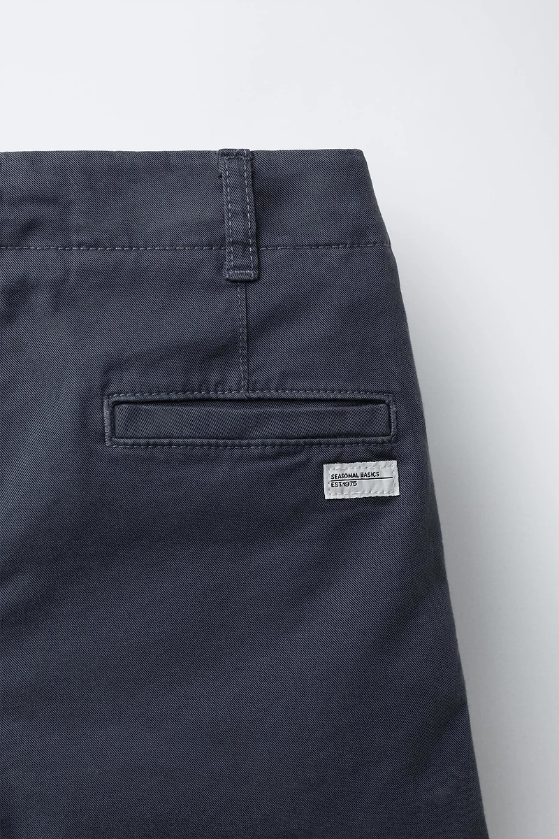 BASIC SLIM FIT CHINO SHORTS