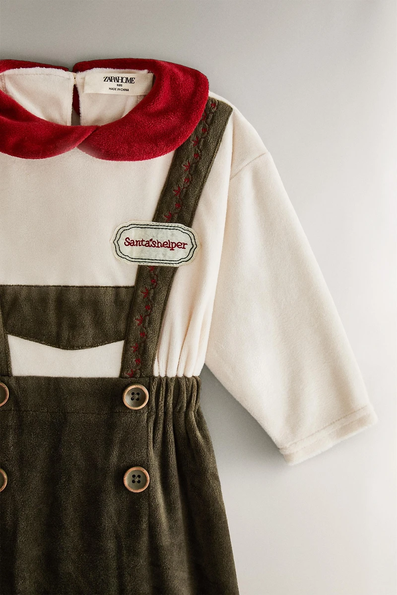 CHRISTMAS ELF BABY ROMPER