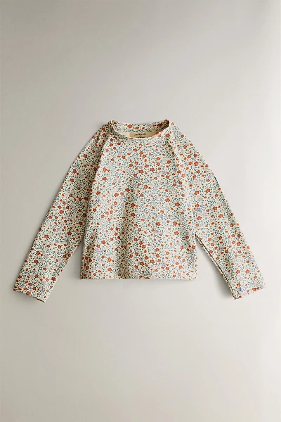 KIDS' FLORAL BEACH T-SHIRT