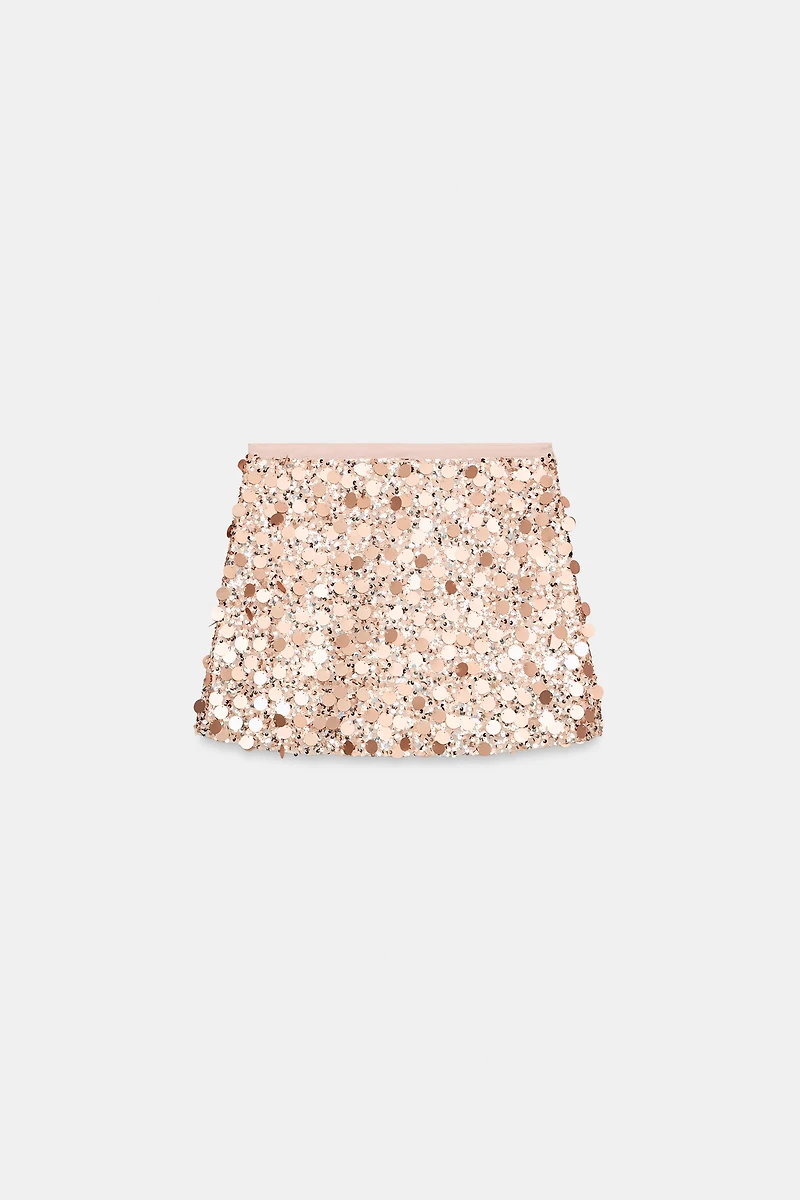MINI JUPE À PAILLETTES