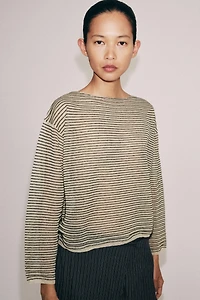 FINE KNIT STRIPED JUMPER