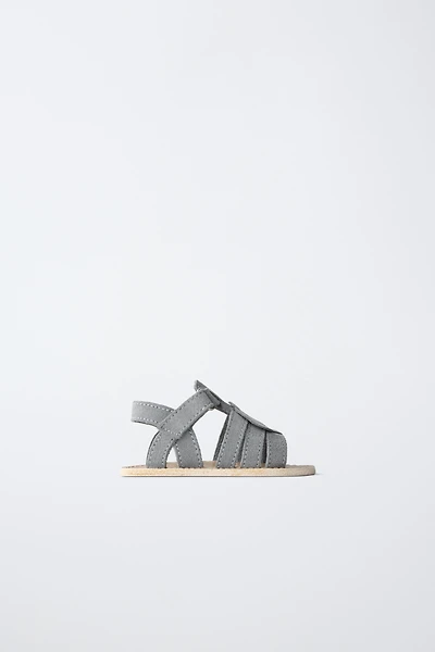 FISH LEATHER SANDALS