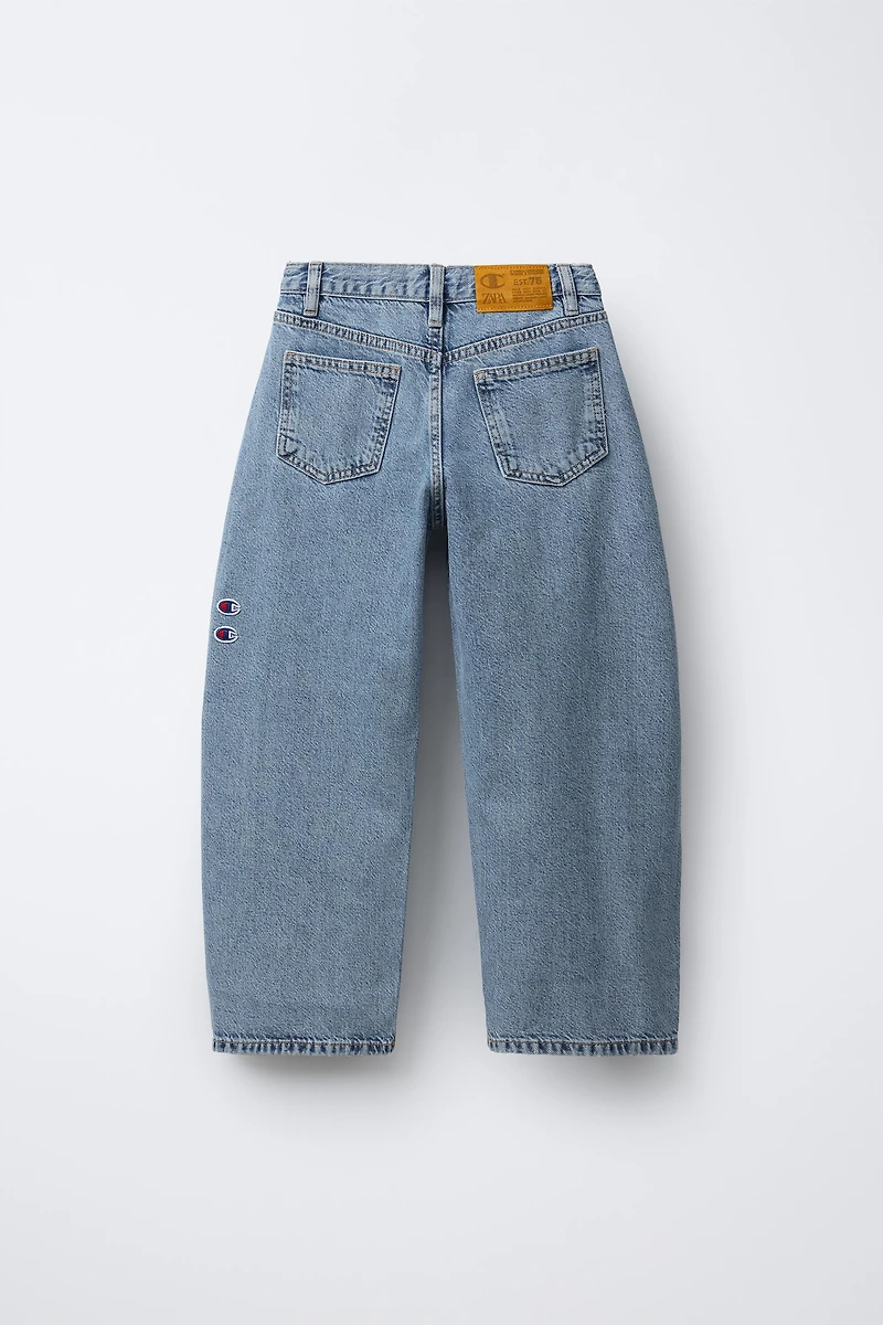 CHAMPION ® X ZARA BARREL JEANS