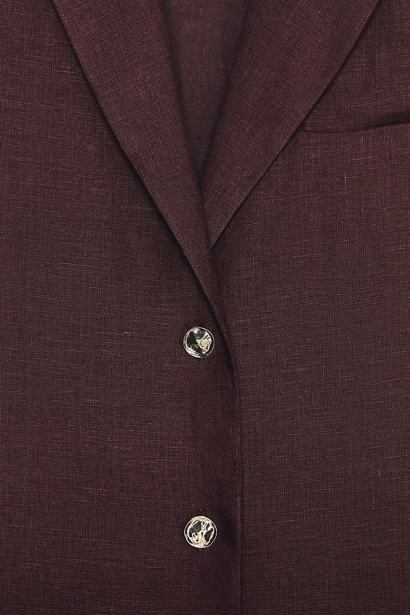 LINEN LONG BLAZER