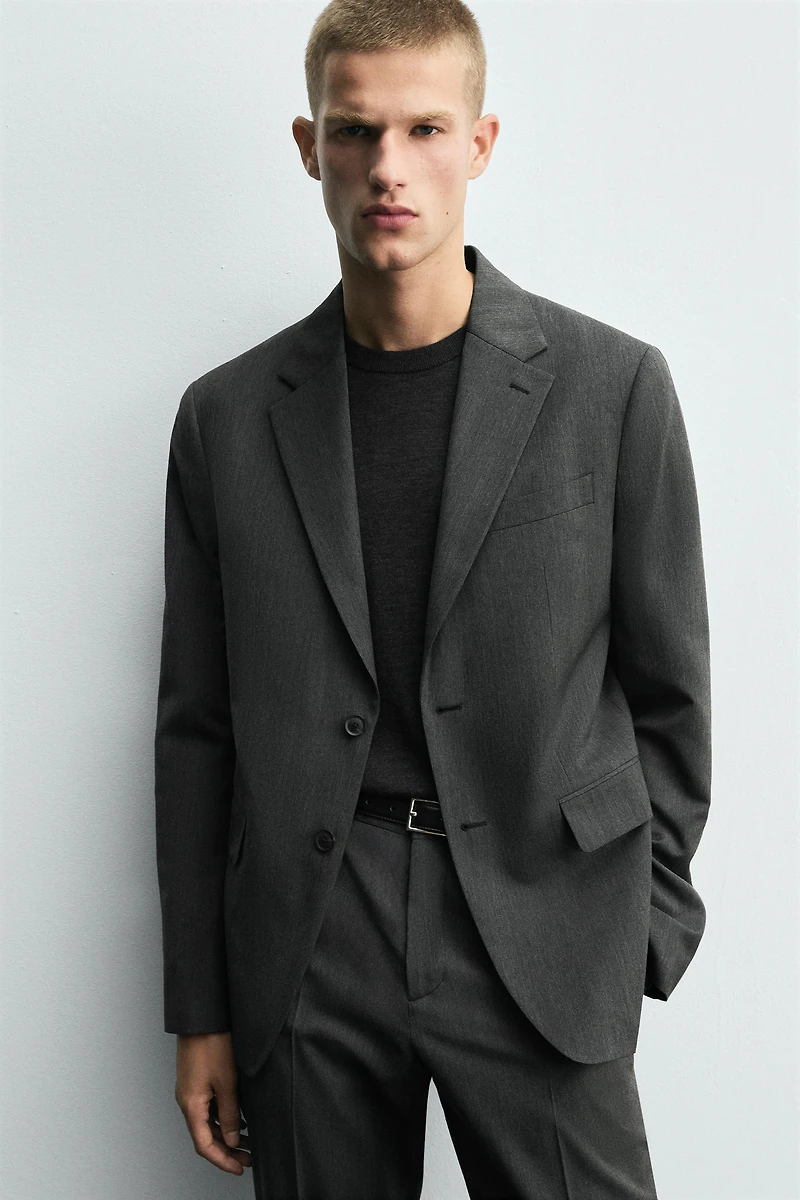 HERRINGBONE SUIT BLAZER