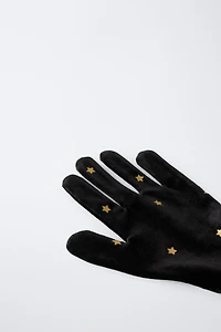 VELVET WITCH COSTUME GLOVES