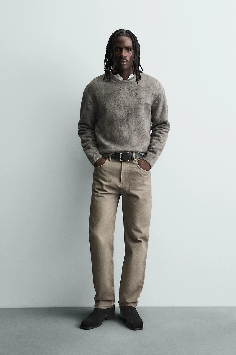 BRUSHED PRINT JUMPER