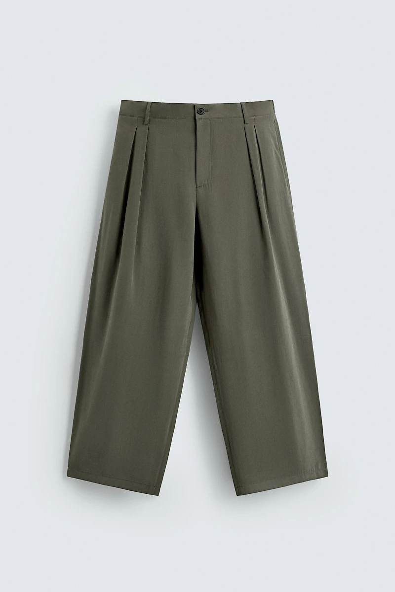 RELAXED FIT SUIT PANTS