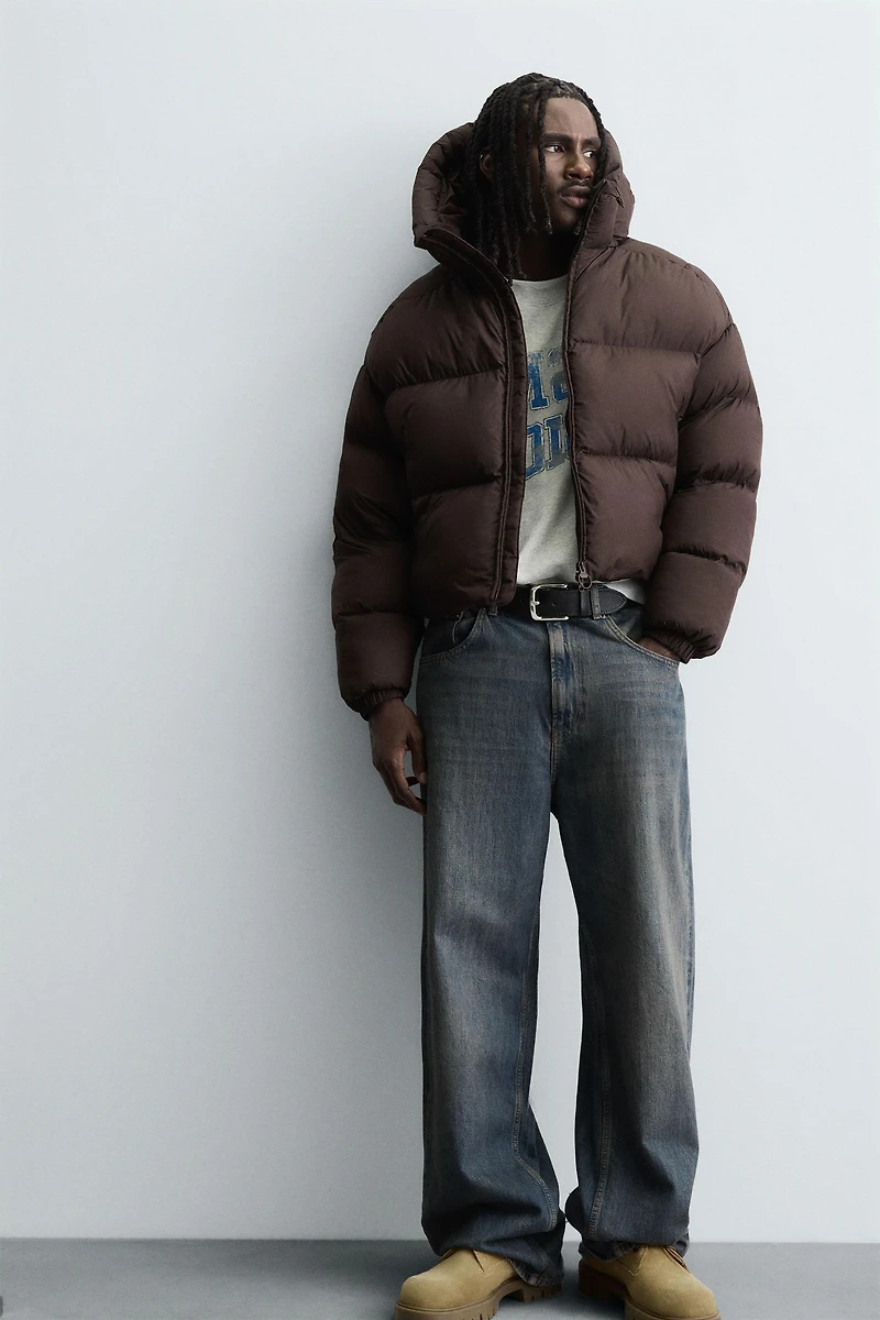 CROPPED FIT PUFFER JACKET