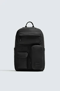 RUBBERIZED MULTI-POCKET BACKPACK