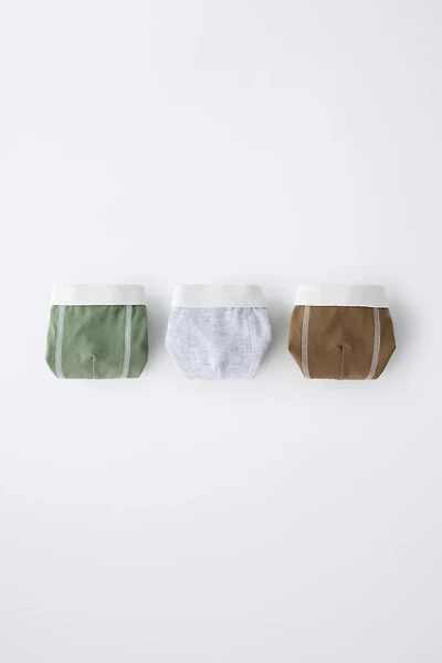 2-6 YEARS/ THREE-PACK OF BOXERS WITH CONTRAST DETAIL