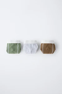 2-6 YEARS/ THREE-PACK OF BOXERS WITH CONTRAST DETAIL