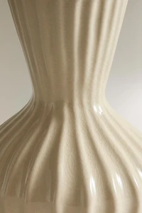 VASE RAYÉ MINI EN CÉRAMIQUE ÉMAILLÉE