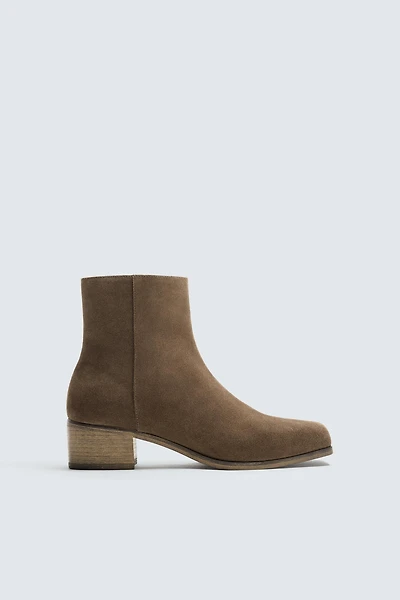 BOTTE EN CUIR À TALONS