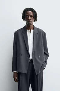 DOUBLE BREASTED SUIT BLAZER