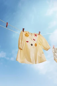 Kids' Embroidered Beach Dress