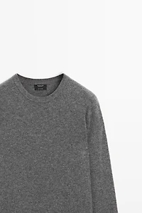 100% cashmere long sleeve sweater