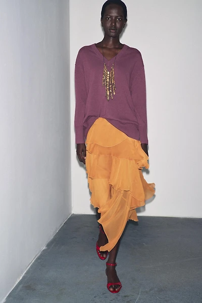 PULL EN MAILLE OVERSIZE 100% LAINE
