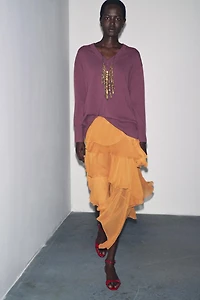100% WOOL OVERSIZED KNIT SWEATER