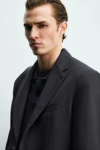 100% WOOL SUIT BLAZER