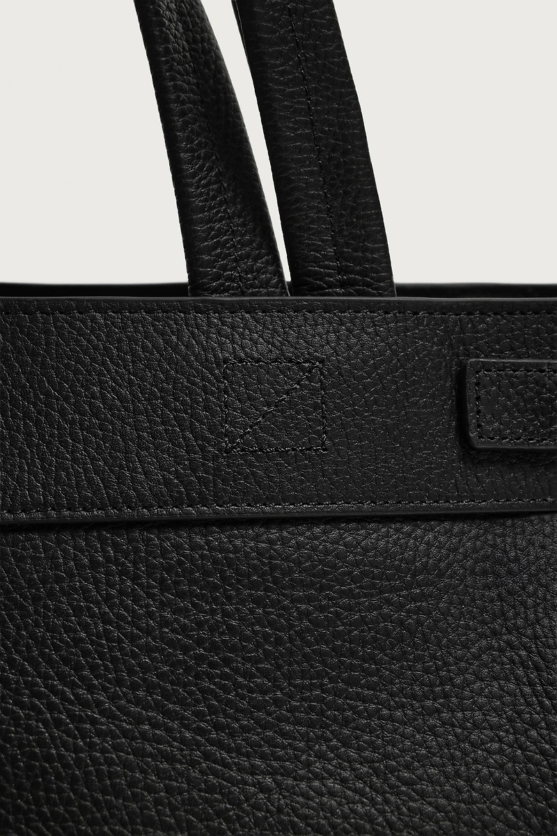 LEATHER SHOPPER BAG