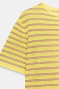 TOP EN MAILLE À RAYURES